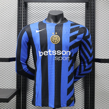 Inter de Milão Home Manga Comprida 24/25